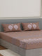 144 TC Pure Cotton King Size Bedsheet with 2 Pillow Covers Tradition Collection