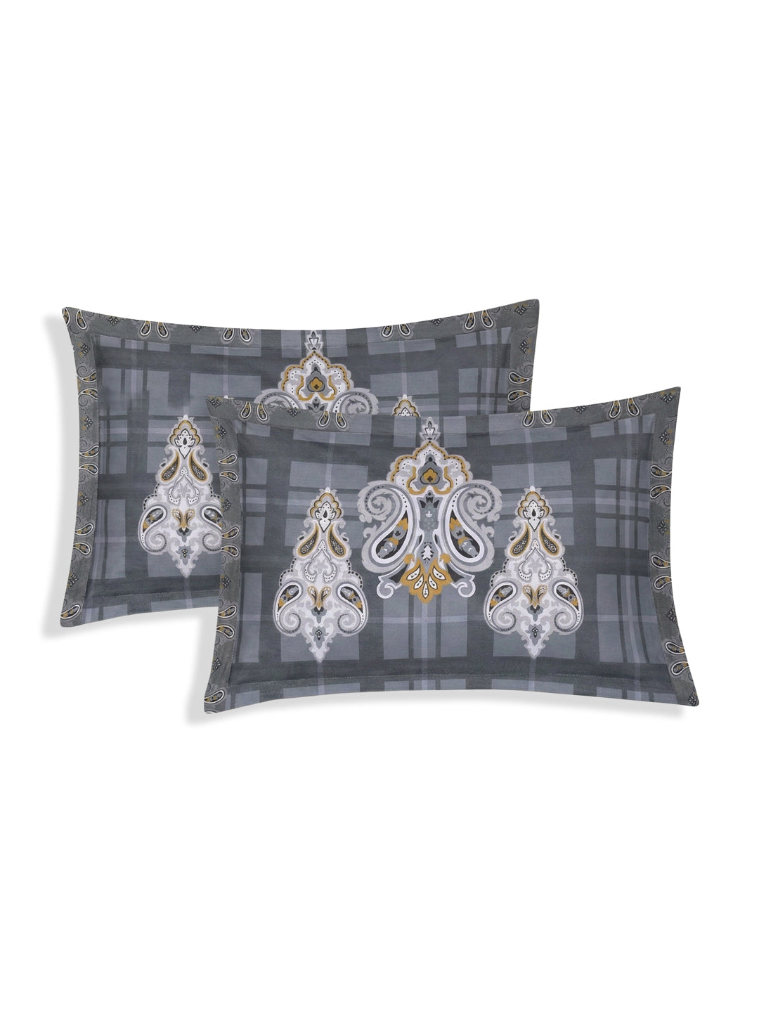 144 TC Pure Cotton King Size Bedsheet with 2 Pillow Covers Tradition Collection