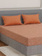 Premium 200 TC Pure Cotton King Size Bedsheet with 2 Pillow Covers Classique Unique Collection