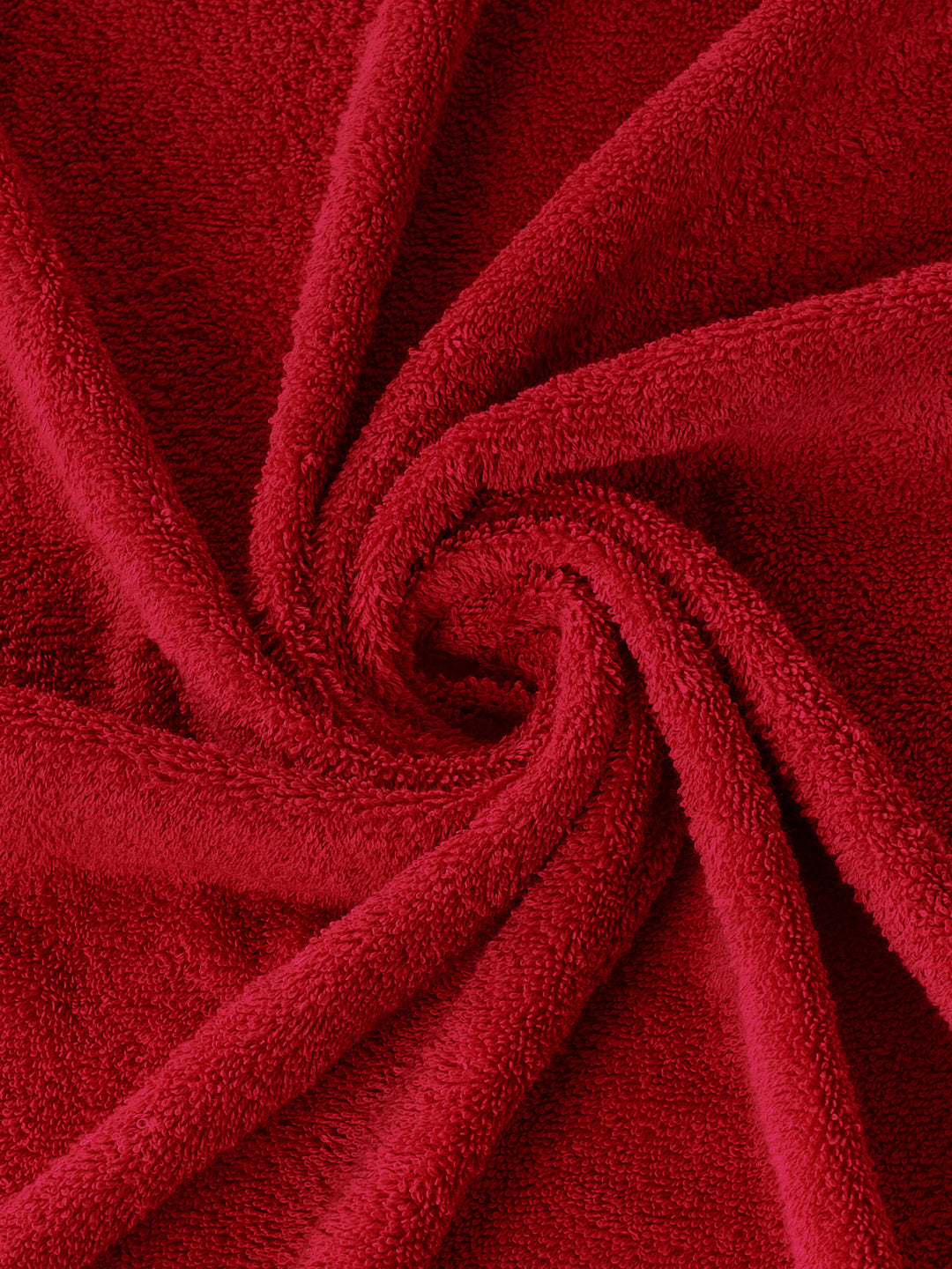 Premium Red 100% Cotton Solid 525 GSM Bath Towel Amber 1 Pc Pvc Pack