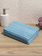 Premium Sky Blue 100% Cotton Solid 525 GSM Bath Towel Amber 1 Pc Pvc Pack