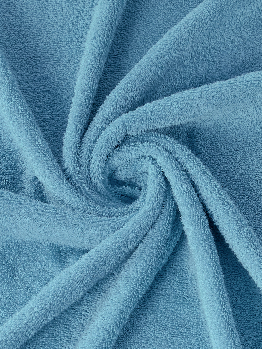Premium Sky Blue 100% Cotton Solid 525 GSM Bath Towel Amber 1 Pc Pvc Pack