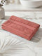 Premium Peach Pink 100% Cotton Solid 525 GSM Bath Towel Amber 1 Pc Pvc Pack