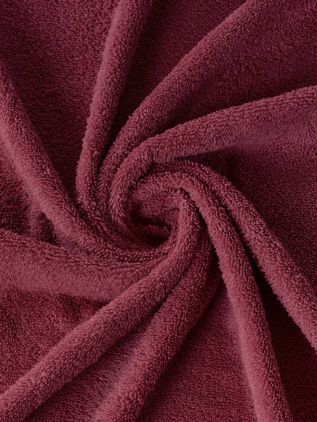 Premium Maroon 100% Cotton Solid 525 GSM Bath Towel Amber 1 Pc Pvc Pack