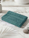 Premium Light Green 100% Cotton Solid 525 GSM Bath Towel Amber 1 Pc Pvc Pack