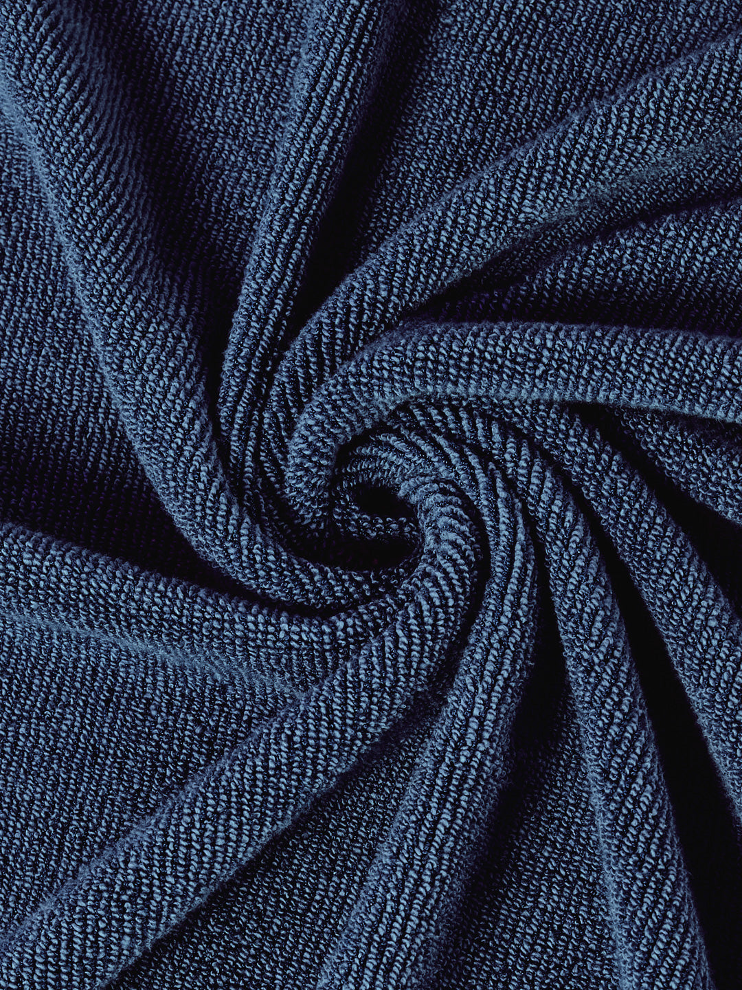 Luxury Navy Blue Bamboo Cotton Self Design 630 GSM Bath Towel Eco Bamboo Bliss 1 Pc Pvc