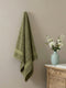 Luxury Olive Bamboo Cotton Solid 600 GSM Bath Towel Eco Bamboo 1 Pc Pvc Pack