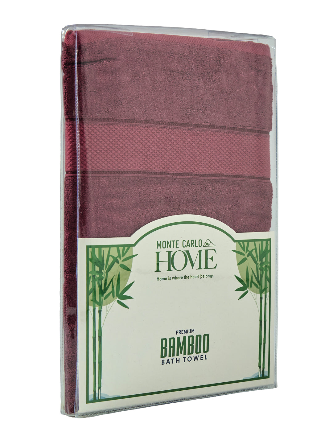 Luxury Rose Brown Bamboo Cotton Solid 600 GSM Bath Towel Eco Bamboo 1 Pc Pvc Pack
