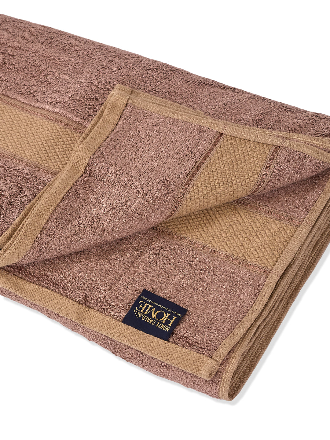 Luxury Camel Brown Bamboo Cotton Solid 600 GSM Bath Towel Eco Bamboo 1 Pc Pvc Pack