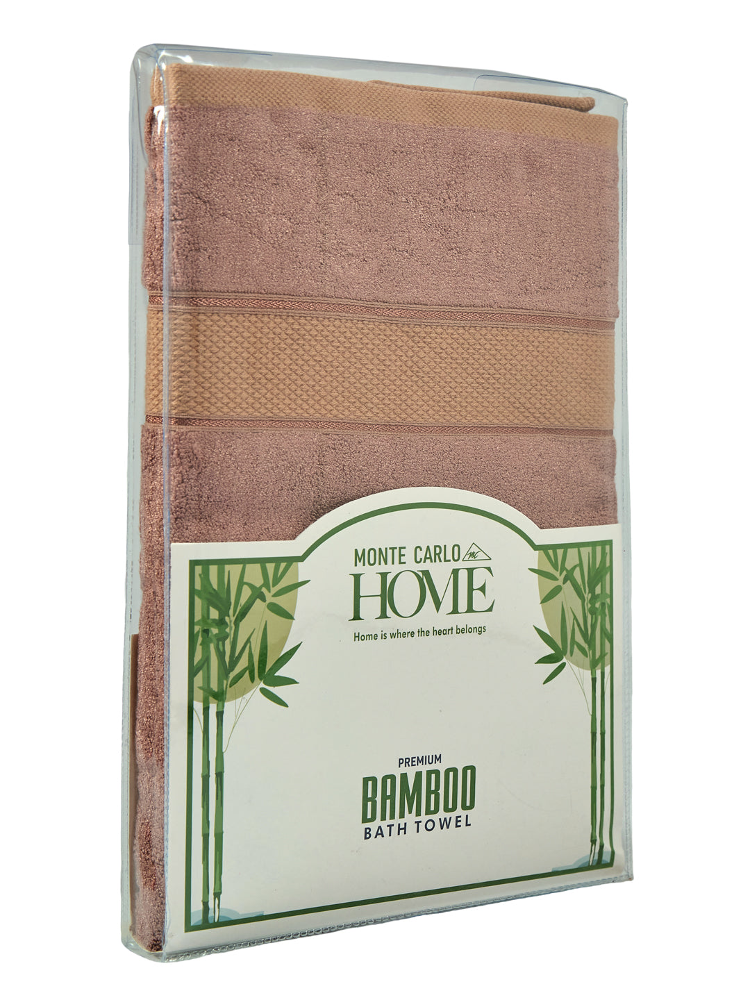Luxury Camel Brown Bamboo Cotton Solid 600 GSM Bath Towel Eco Bamboo 1 Pc Pvc Pack