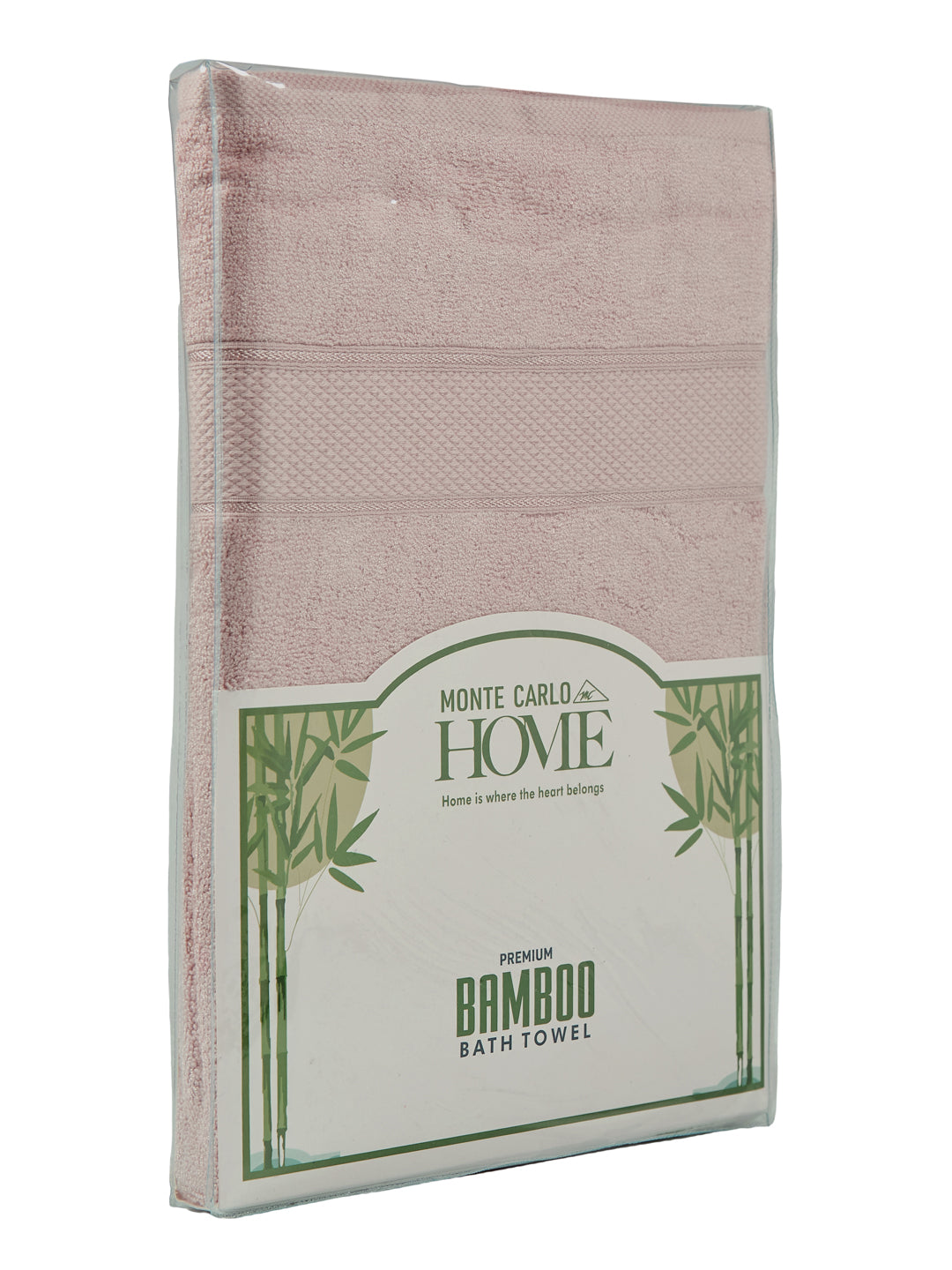 Luxury Beige Bamboo Cotton Solid 600 GSM Bath Towel Eco Bamboo 1 Pc Pvc Pack