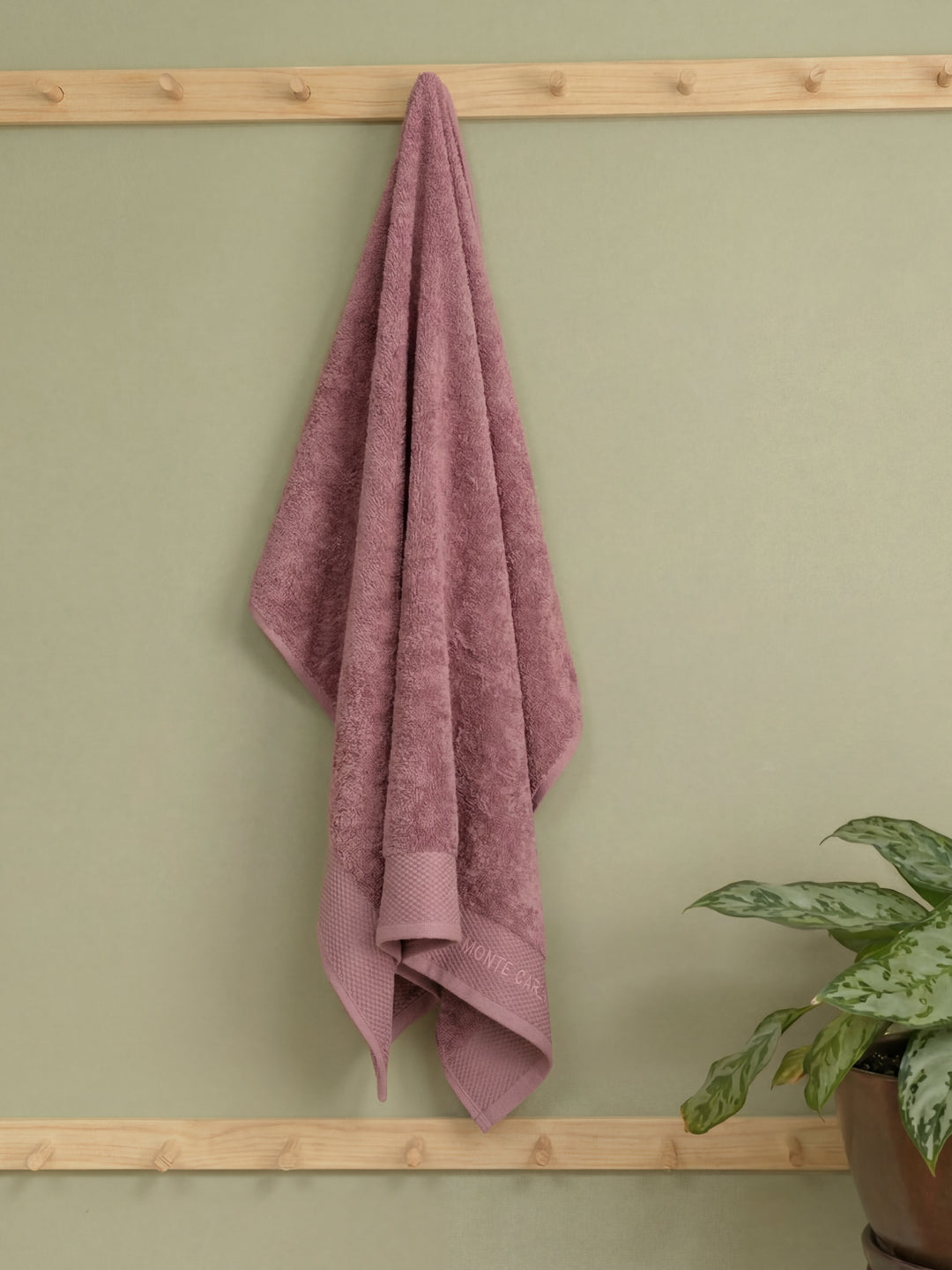 Luxury Dusty Rose 100% Cotton Solid 650 GSM Bath Towel Egyptian 1 Pc Box Pack