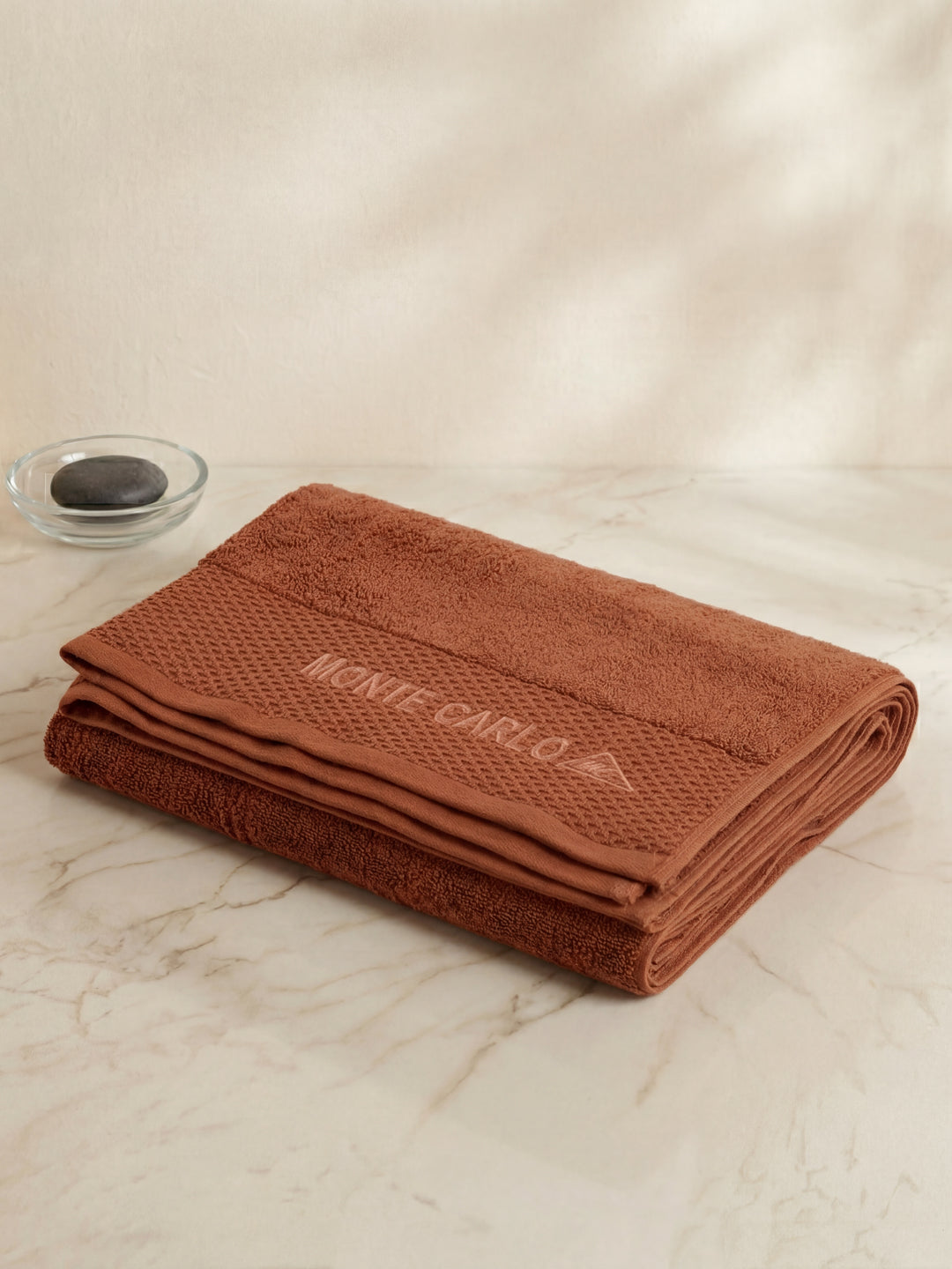 Luxury Rust 100% Cotton Solid 650 GSM Bath Towel Egyptian 1 Pc Box Pack