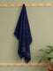 Luxury Navy Blue 100% Cotton Solid 650 GSM Bath Towel Egyptian 1 Pc Box Pack