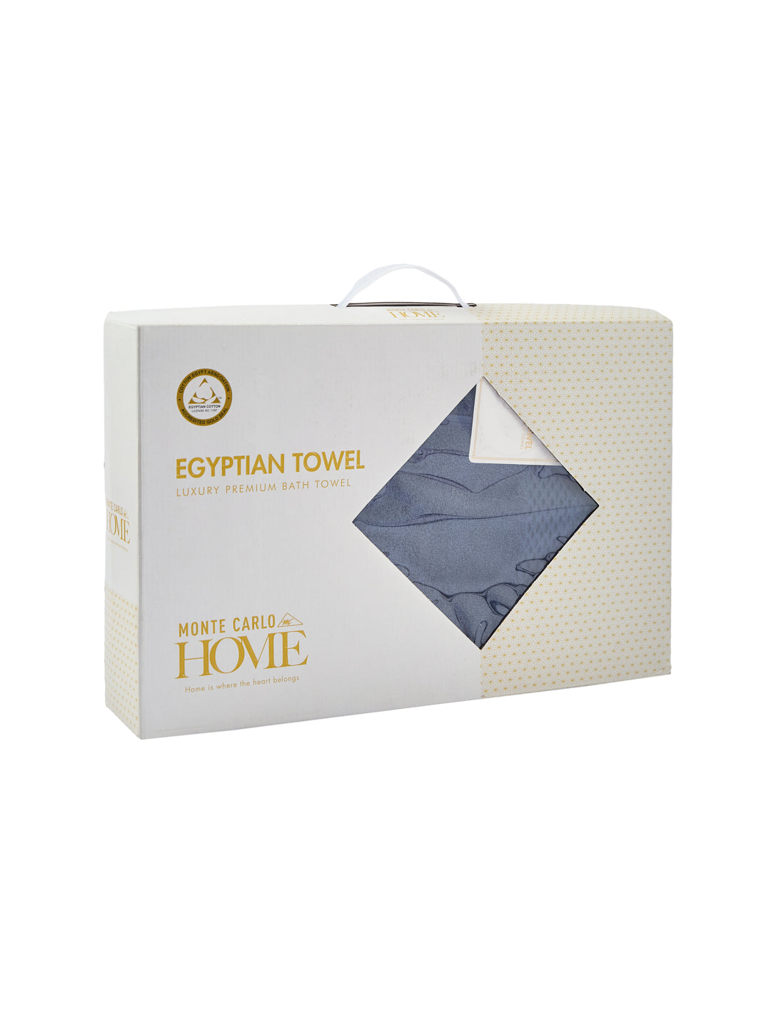 Luxury Navy Blue 100% Cotton Solid 650 GSM Bath Towel Egyptian 1 Pc Box Pack
