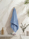 Luxury Light Blue 100% Cotton Solid 625 GSM Bath Towel Eusapia 1 Pc Box Pack