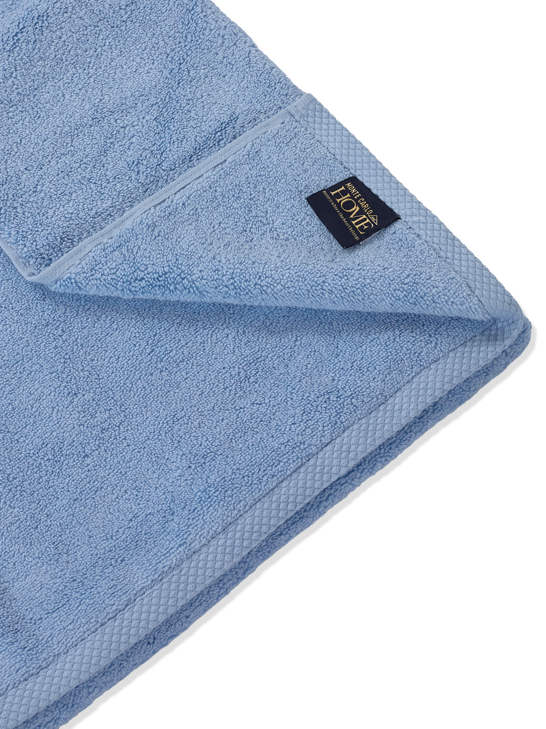 Luxury Light Blue 100% Cotton Solid 625 GSM Bath Towel Eusapia 1 Pc Box Pack