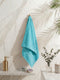 Luxury Aqua Blue 100% Cotton Solid 625 GSM Bath Towel Eusapia 1 Pc Box Pack