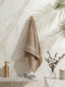 Luxury Beige 100% Cotton Solid 625 GSM Bath Towel Eusapia 1 Pc Box Pack