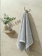 Premium Navy Blue & White Pure Cotton Self Design 500 GSM Bath Towel 1 Piece (Green Weave Collection)