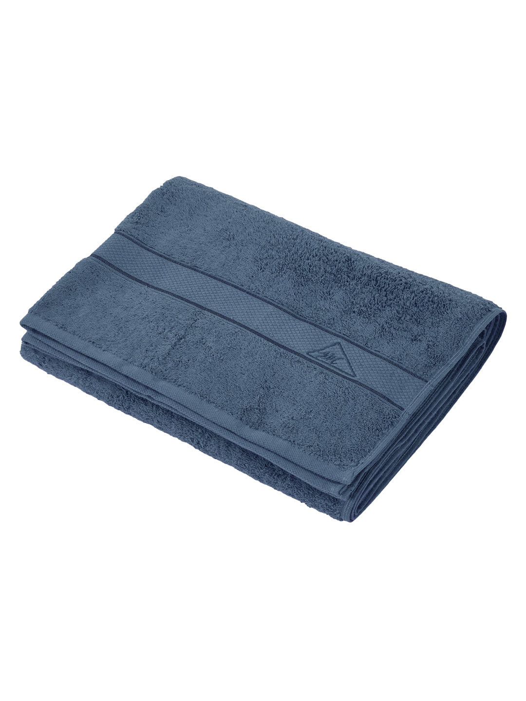 Premium Mallard Blue 100% Cotton Solid 525 GSM Bath Towel Iris 1 Pc Pvc Pack