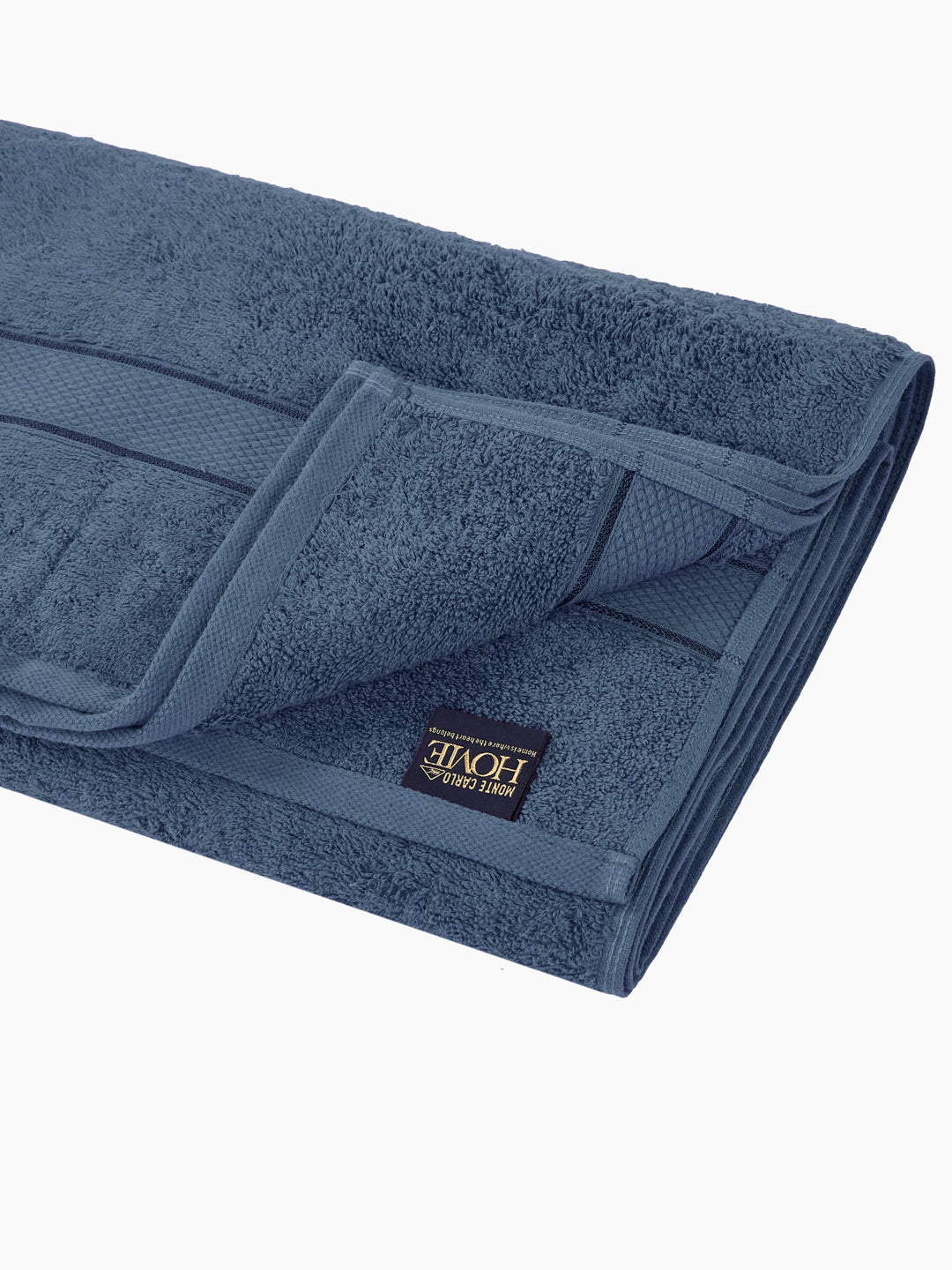 Premium Mallard Blue 100% Cotton Solid 525 GSM Bath Towel Iris 1 Pc Pvc Pack