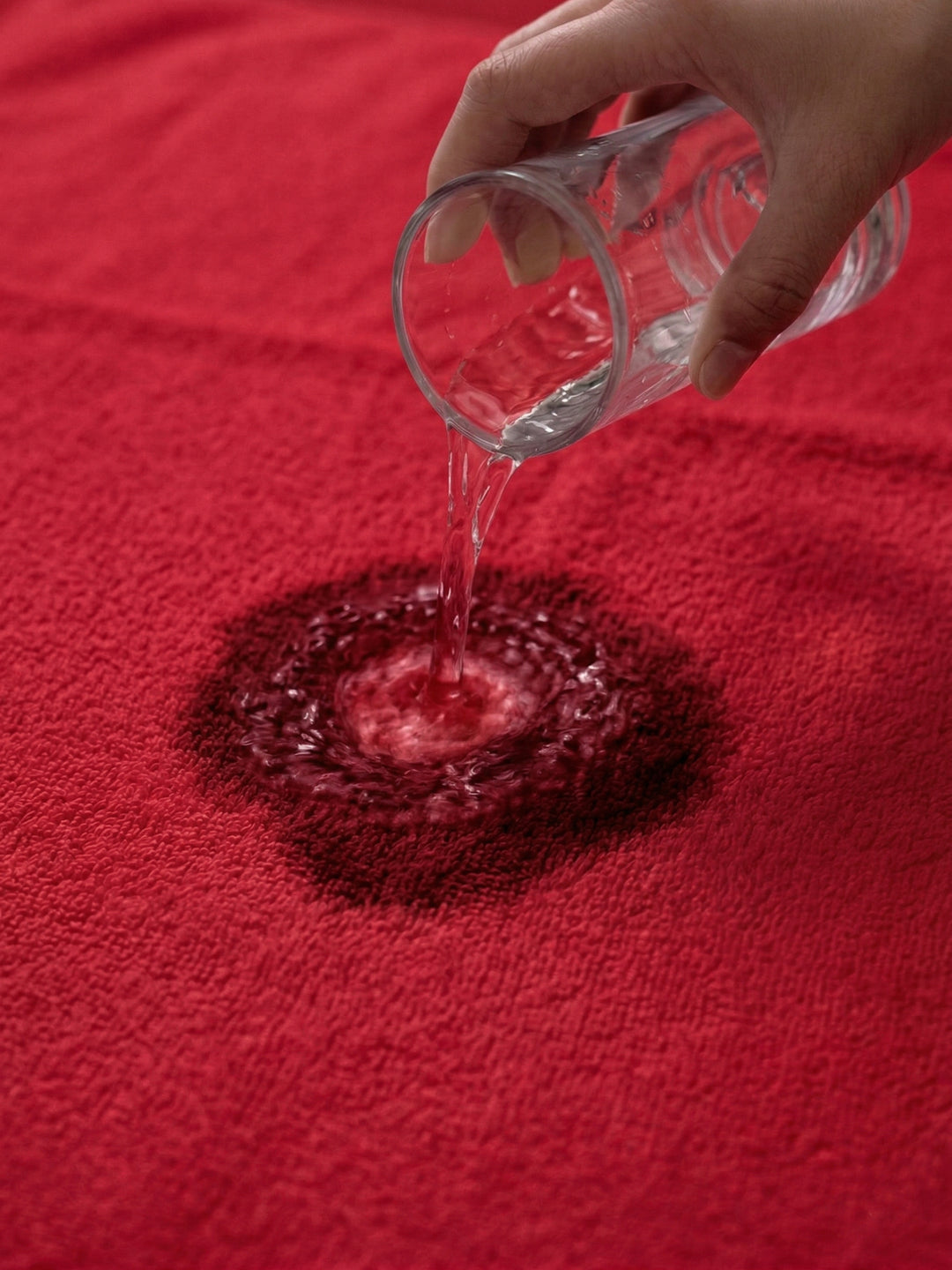 Premium Red 100% Cotton Solid 525 GSM Bath Towel Iris 1 Pc Pvc Pack