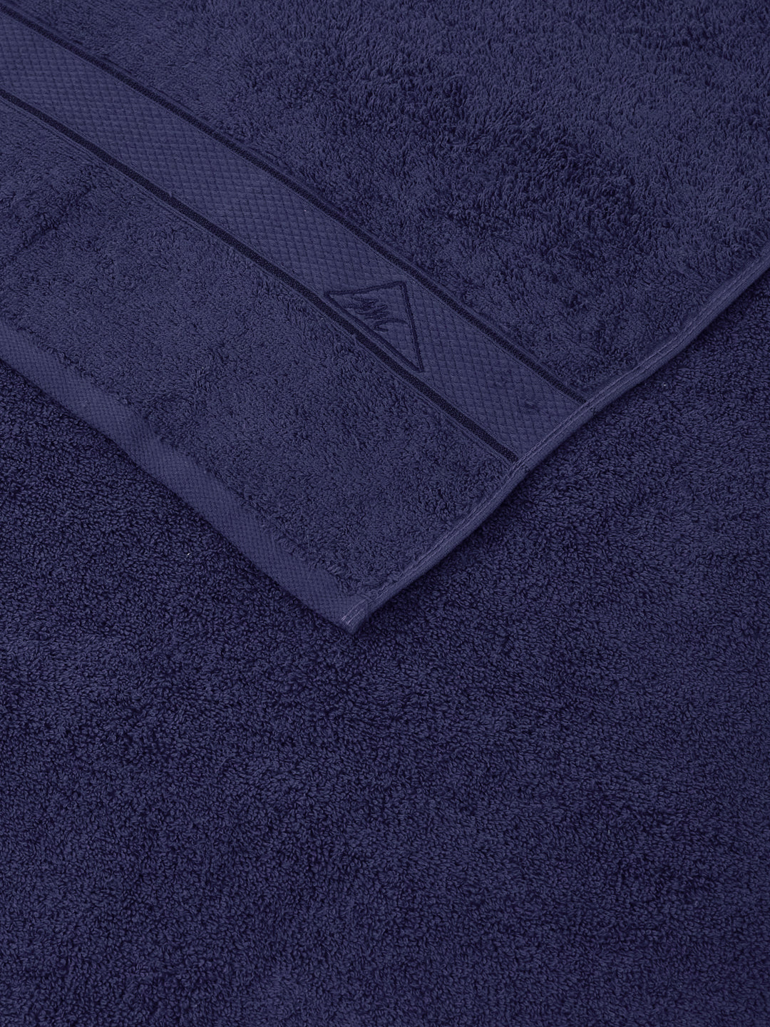 Premium Blue 100% Cotton Solid 525 GSM Bath Towel Iris 1 Pc Pvc Pack