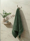 Premium Green 100% Cotton Solid 525 GSM Bath Towel Iris 1 Pc Pvc Pack