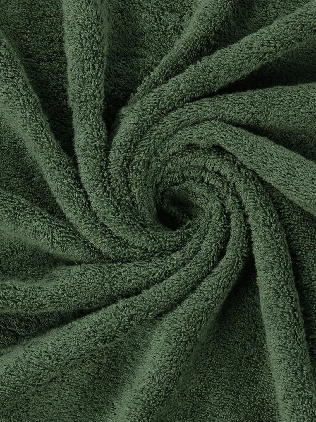 Premium Green 100% Cotton Solid 525 GSM Bath Towel Iris 1 Pc Pvc Pack