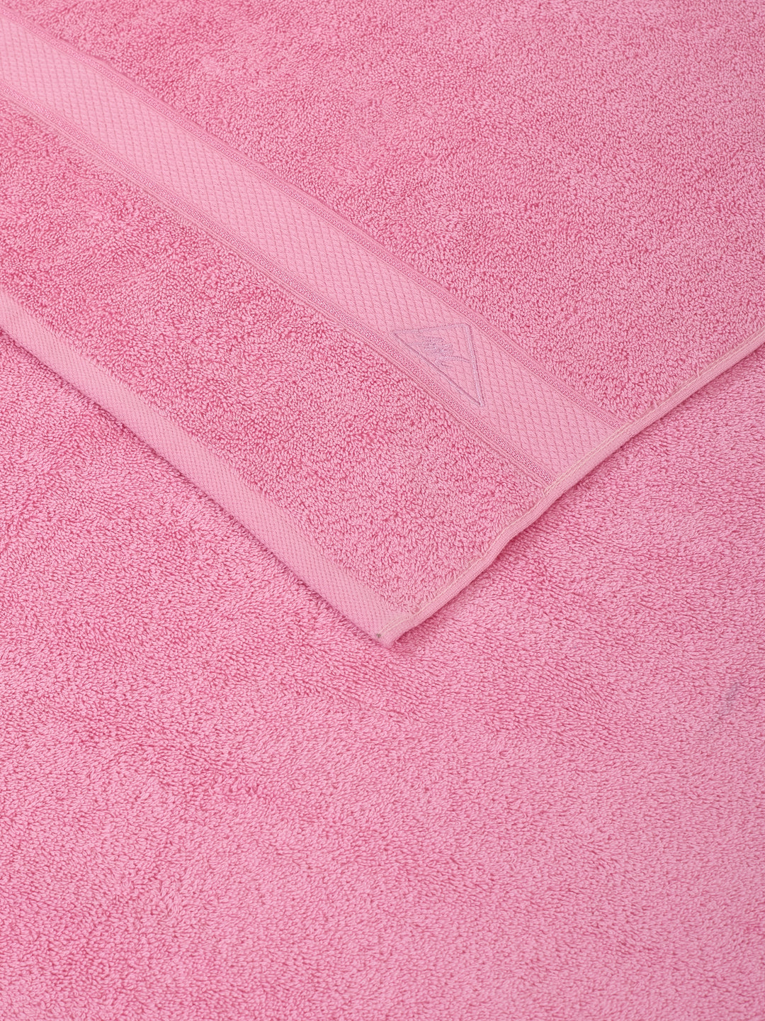 Premium Prism Pink 100% Cotton Solid 525 GSM Bath Towel Iris 1 Pc Pvc Pack
