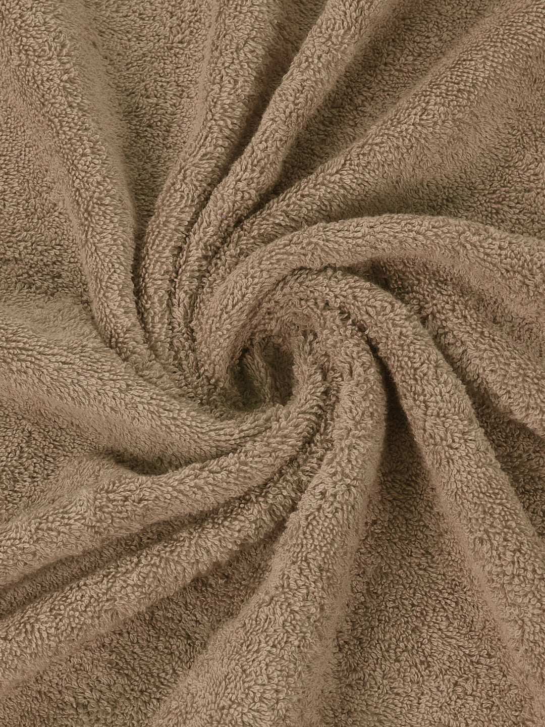 Premium Beige 100% Cotton Solid 525 GSM Bath Towel Iris 1 Pc Pvc Pack