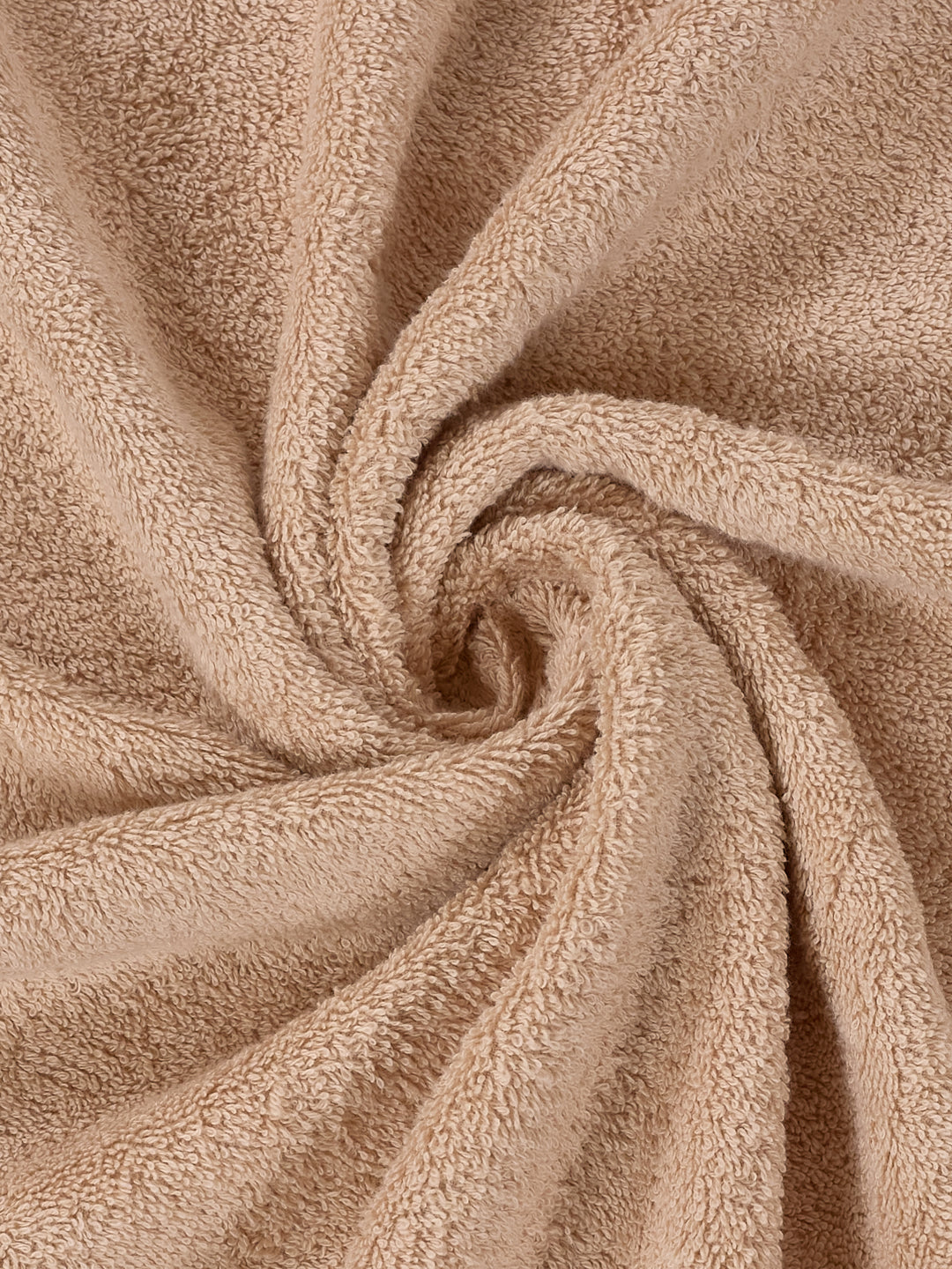 Premium Beige 100% Cotton Solid 525 GSM Bath Towel Iris 1 Pc Pvc Pack
