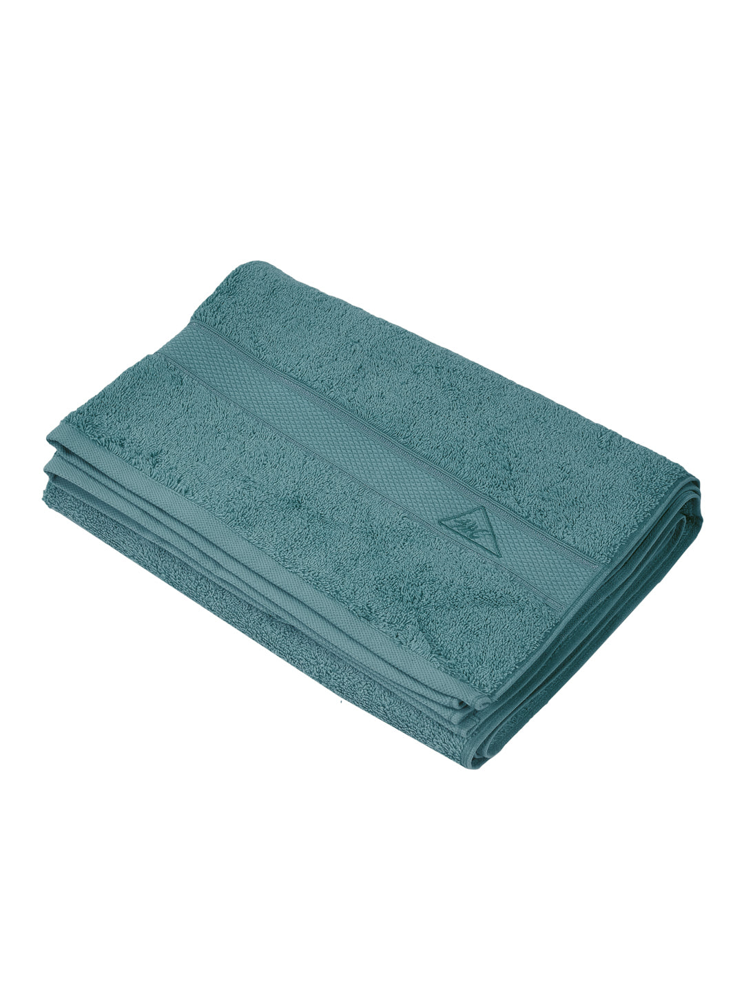 Premium Bristol Blue 100% Cotton Solid 525 GSM Bath Towel Iris 1 Pc Pvc Pack