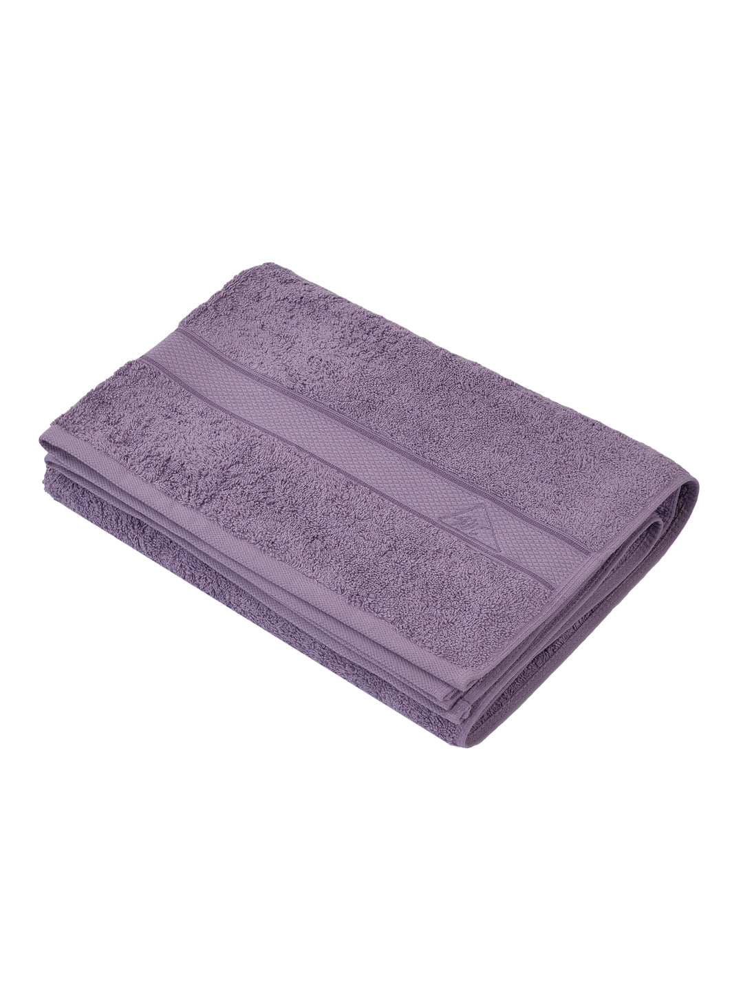 Premium Blue 100% Cotton Solid 525 GSM Bath Towel Iris 1 Pc Pvc Pack