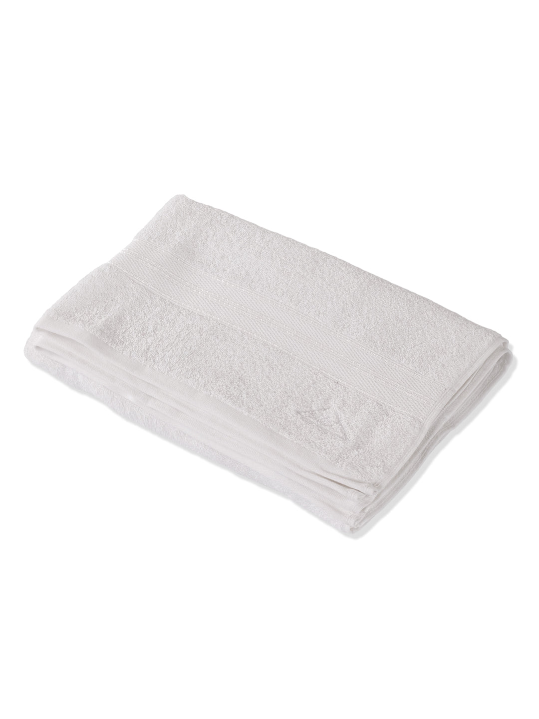 Essential White 100% Cotton Solid 400 GSM Bath Towel Jasper 1 Pc Pvc Pack
