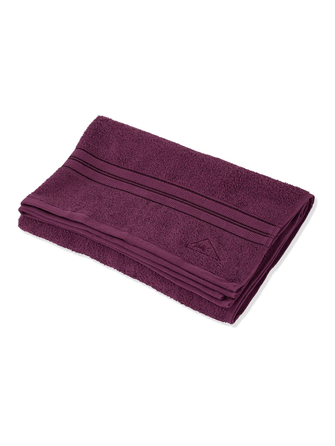 Essential Argyle Purple 100% Cotton Solid 400 GSM Bath Towel Jasper 1 Pc Pvc Pack