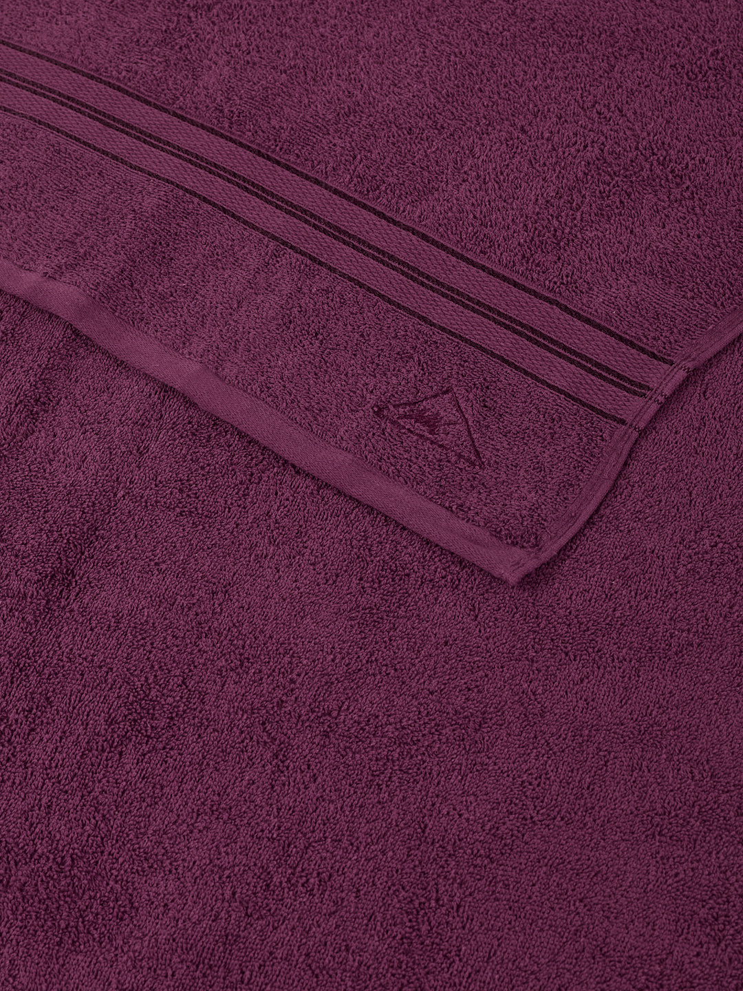Essential Argyle Purple 100% Cotton Solid 400 GSM Bath Towel Jasper 1 Pc Pvc Pack