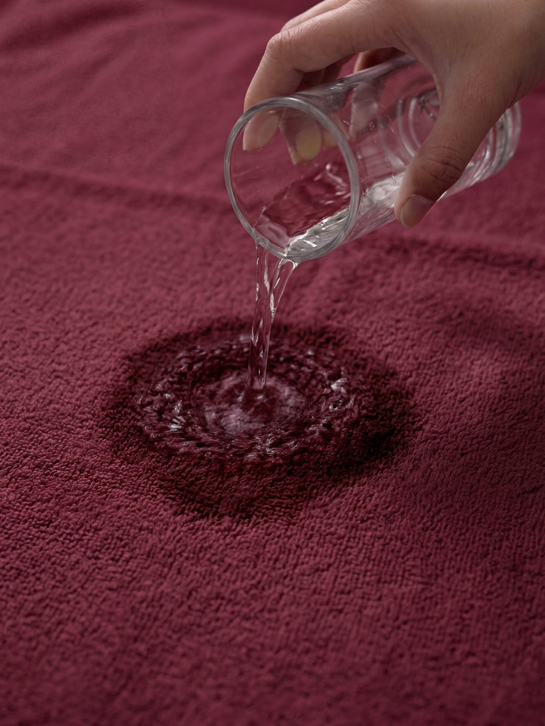 Essential Maroon 100% Cotton Solid 400 GSM Bath Towel Jasper 1 Pc Pvc Pack