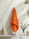 Essential Orange 100% Cotton Solid 400 GSM Bath Towel Jasper 1 Pc Pvc Pack