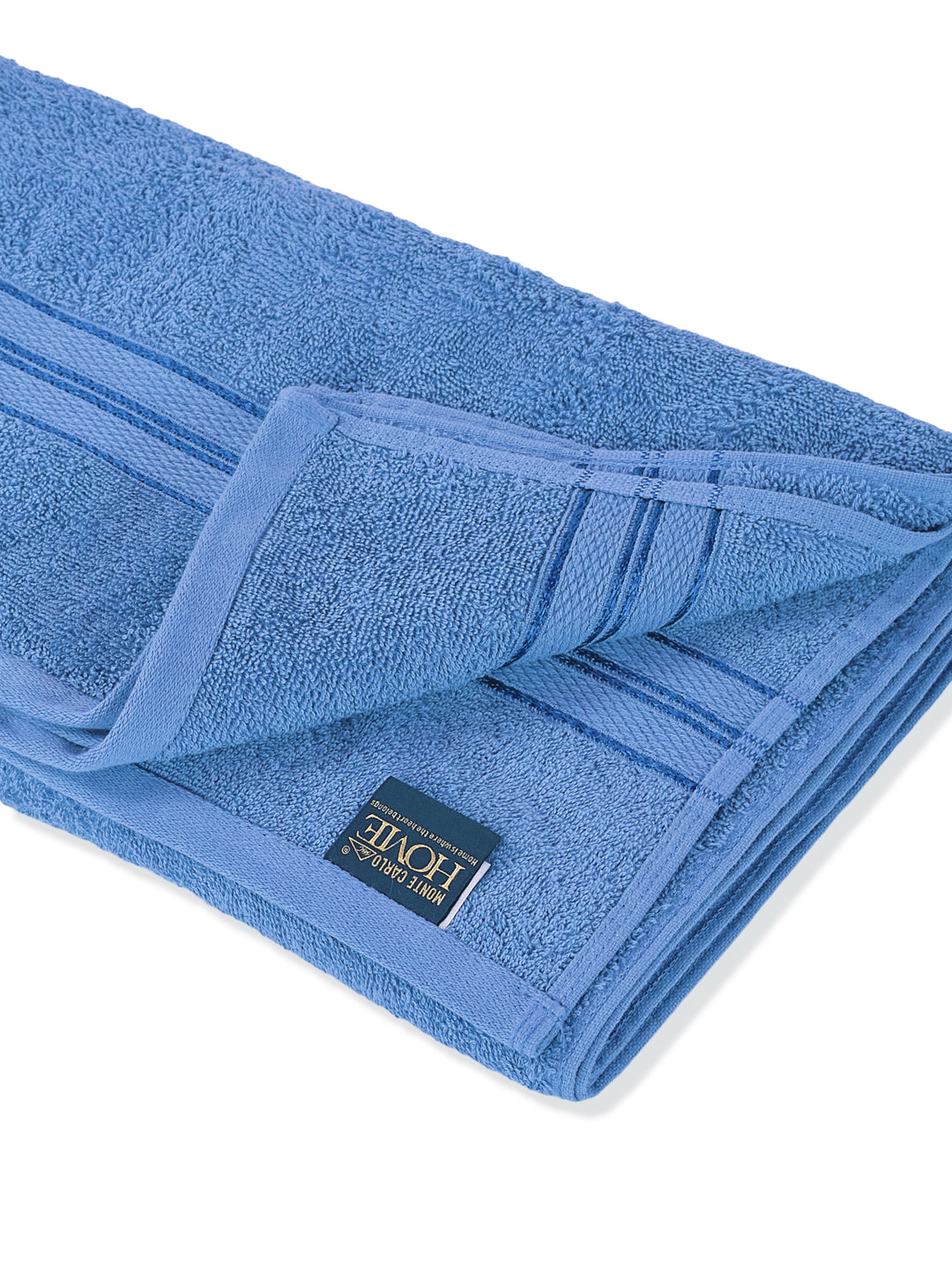 Essential Blue 100% Cotton Solid 400 GSM Bath Towel Jasper 1 Pc Pvc Pack