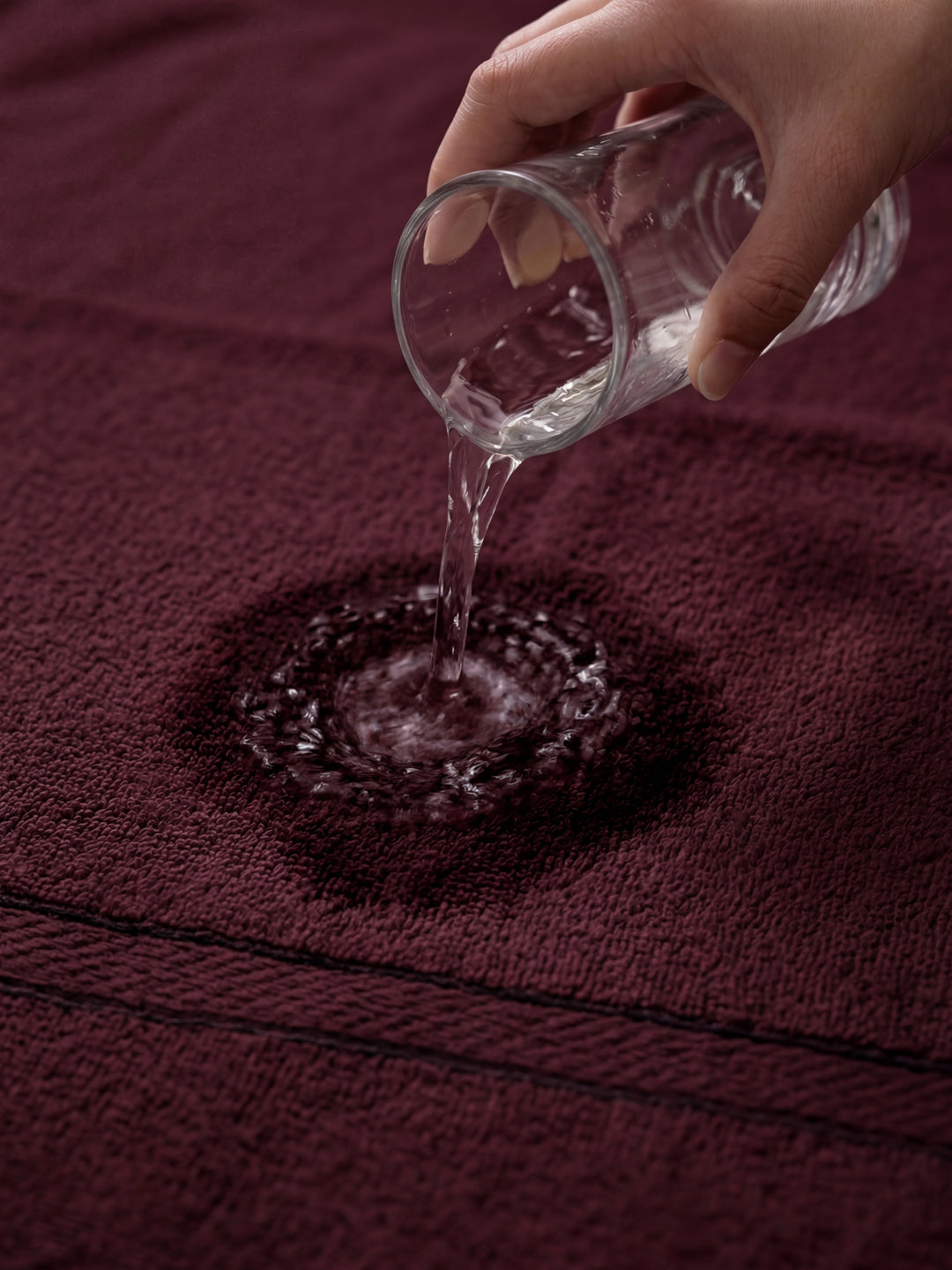 Essential Maroon 100% Cotton Solid 400 GSM Bath Towel Jasper 1 Pc Pvc Pack