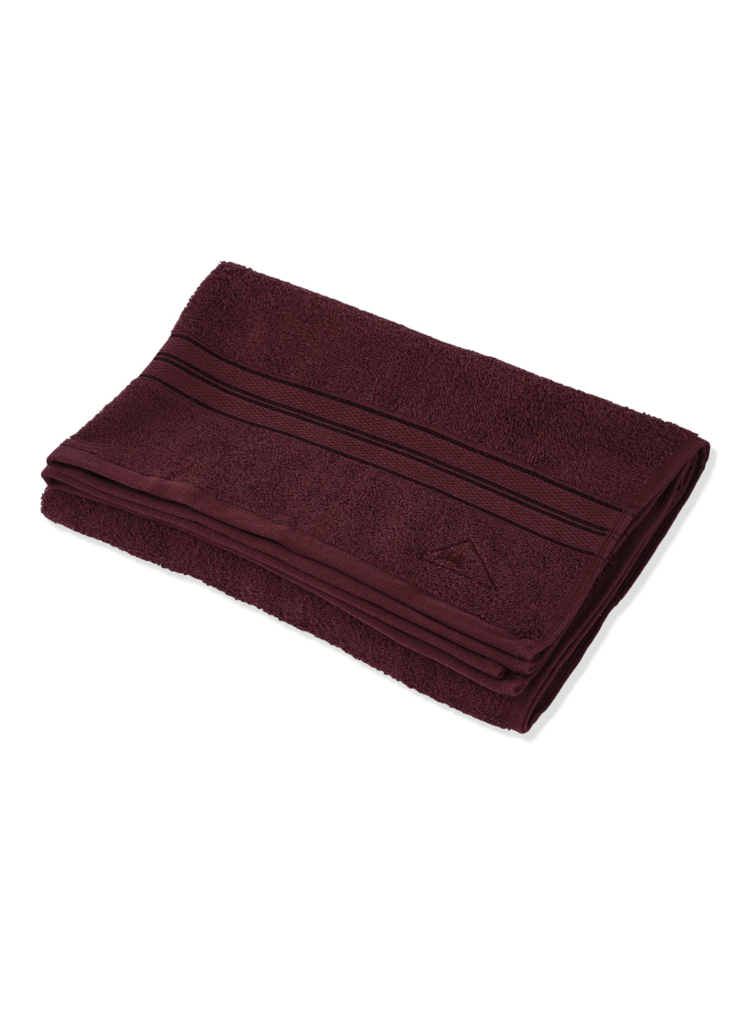 Essential Maroon 100% Cotton Solid 400 GSM Bath Towel Jasper 1 Pc Pvc Pack