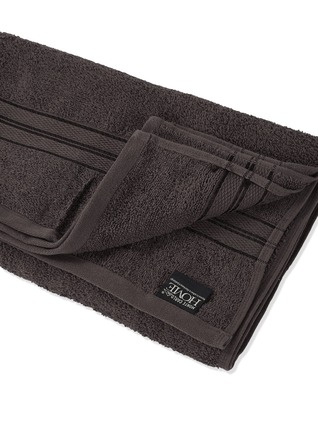 Essential Grey 100% Cotton Solid 400 GSM Bath Towel Jasper 1 Pc Pvc Pack