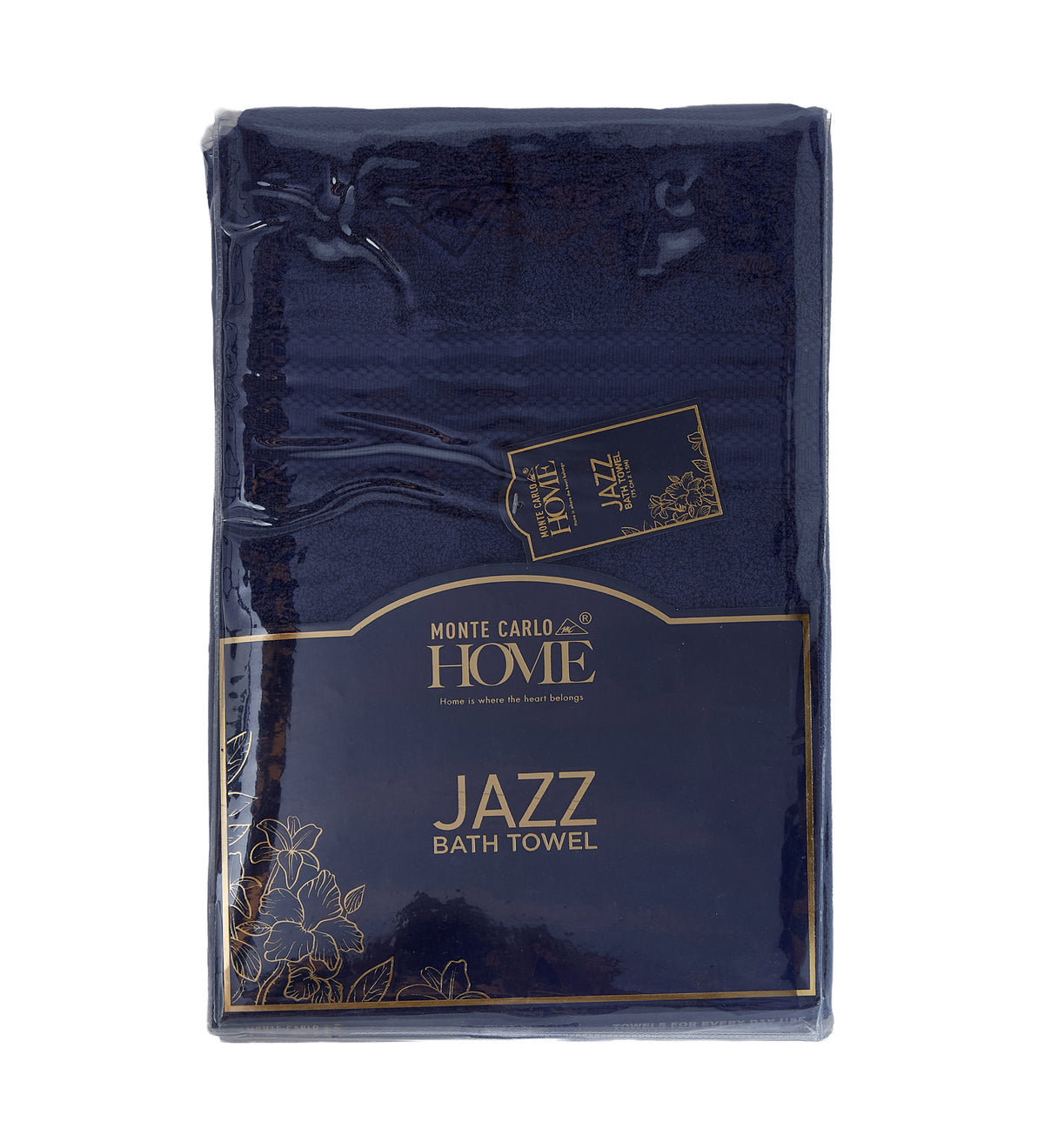 Insignia Blue Pure Cotton Solid 380 GSM Bath Towel 1 Piece (Jazz Collection)