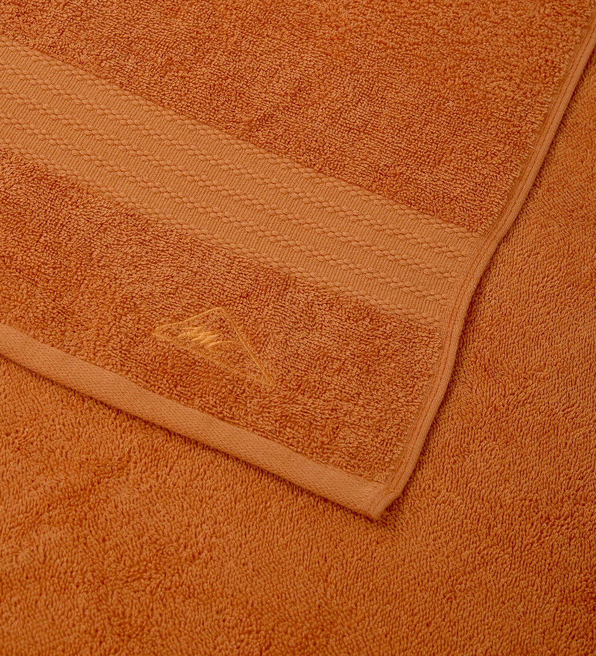 Orange Pure Cotton Solid 380 GSM Bath Towel 1 Piece (Jazz Collection)