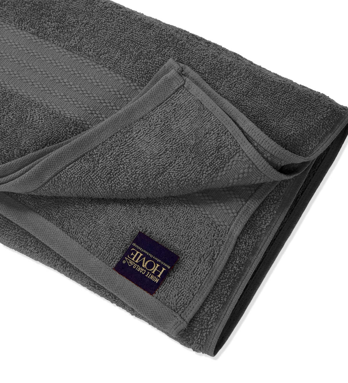 Grey Pure Cotton Solid 380 GSM Bath Towel 1 Piece (Jazz Collection)