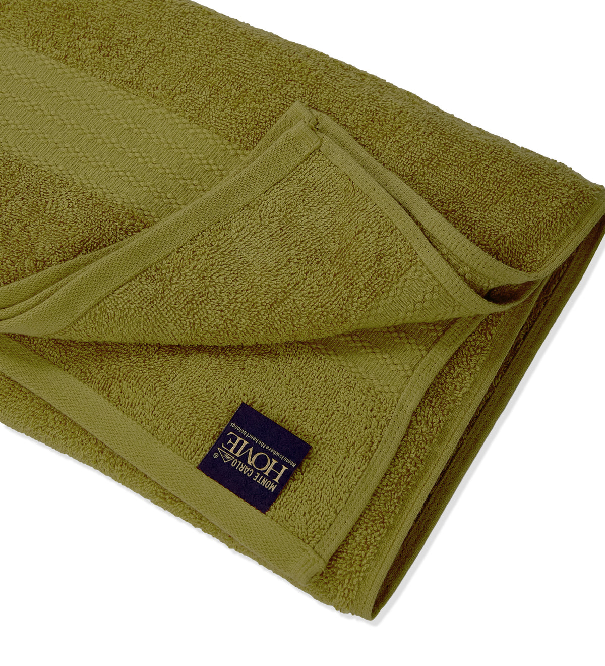 Olive Pure Cotton Solid 380 GSM Bath Towel 1 Piece (Jazz Collection)