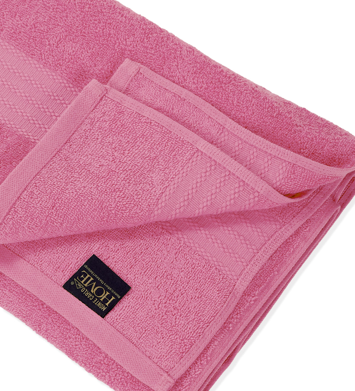 Pink Pure Cotton Solid 380 GSM Bath Towel 1 Piece (Jazz Collection)