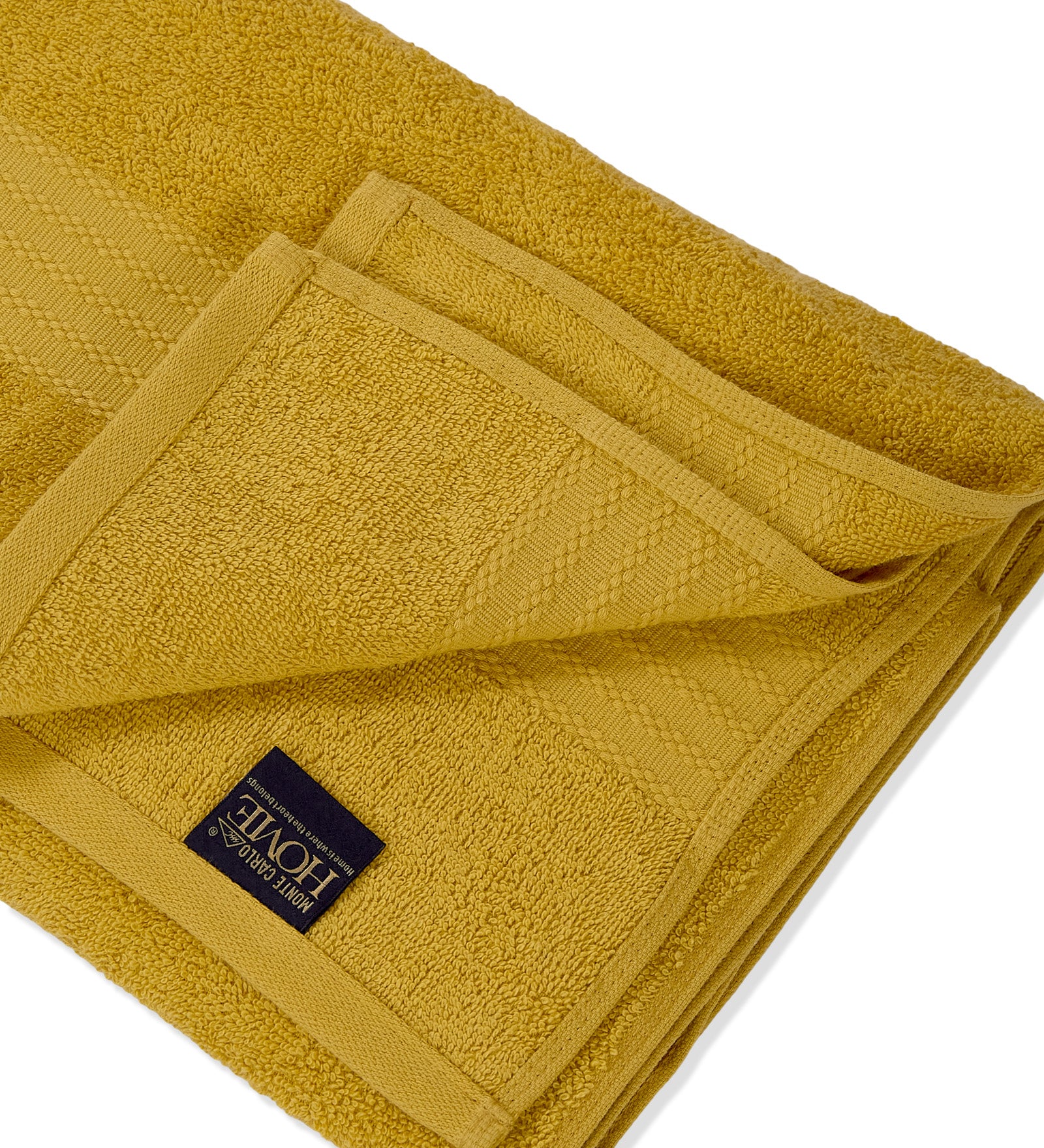 Yellow & Green Pure Cotton Solid 380 GSM Bath Towel 1 Piece (Jazz Collection)